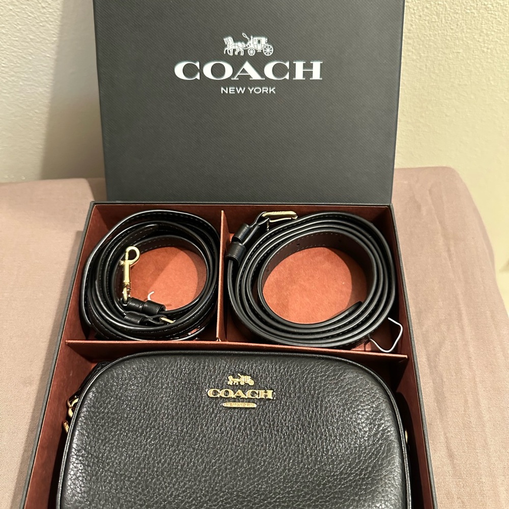 Coach Pebbled Leather Convertible Belt Bag